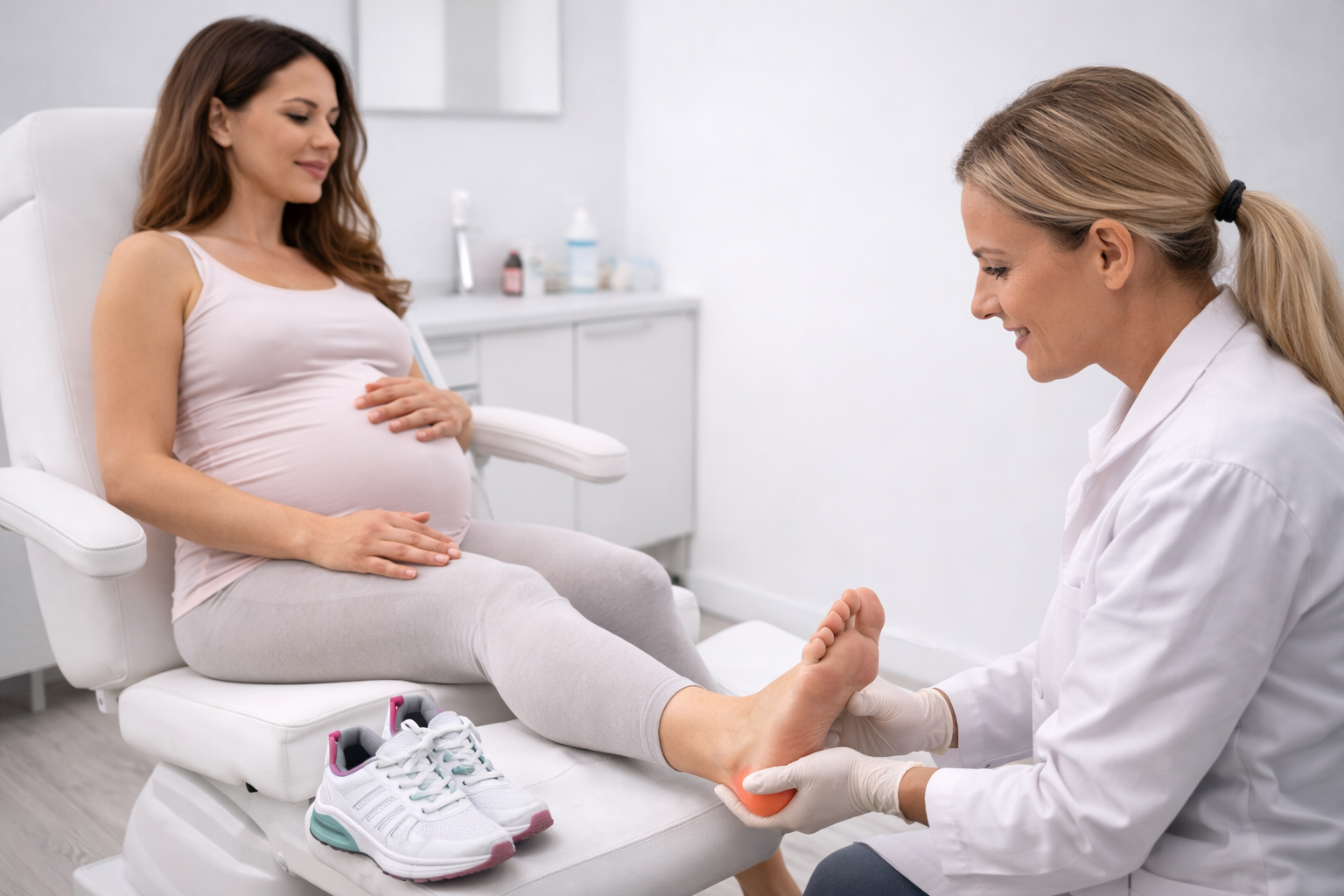 Salud podológica en el embarazo cambios y cuidados necesarios